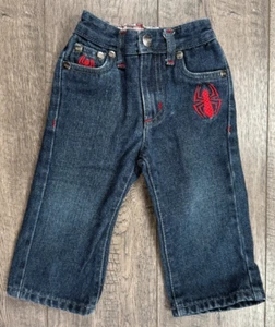 Baby Boy Clothes 12 Month Marvel Spiderman Elastic Backed Jeans - Imagen 1 de 3