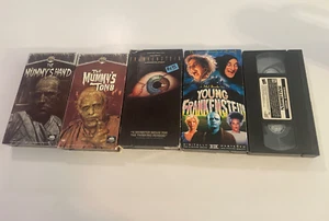 VTG Young Frankenstein , Halloween Blockbuster presents, Mummy vhs lot - Picture 1 of 11