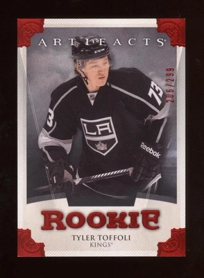 2013-14 UPPER DECK ARTIFACTS RUBY RED ROOKIE RC #197 TYLER TOFFOLI /299 - Image 1 of 2