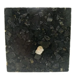 Fritztile Terrazzo Mini Floor Tile Single Sample R682017 Dark Ice (Black & Gray) - Picture 1 of 7