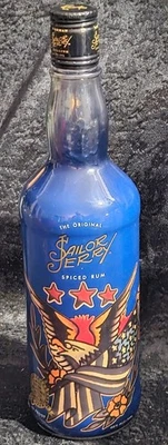 Botella Vacía Sailor Jerry Edición Limitada Azul Foto 1 de 2