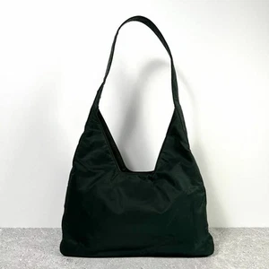 Auténtico bolso de hombro vintage con logotipo de triángulo Hobo de PRADA Archive de Japón - Imagen 1 de 10