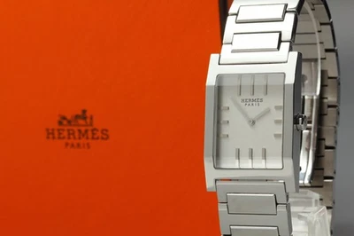 [ w/Box ] HERMES Tandem TA1.710 Silver Dial Quartz 26mm Swiss Made Men's Watch - Image 1 of 4