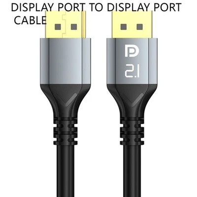 Display Port to Display Port Cable 2.1 DP to DP 16K  High Speed Video Audio 60Hz - Image 1 of 4