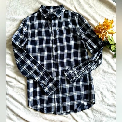 Sovereign Code Los Angeles Black and White Plaid Button Up Hollister Men’s Small - Image 1 of 4