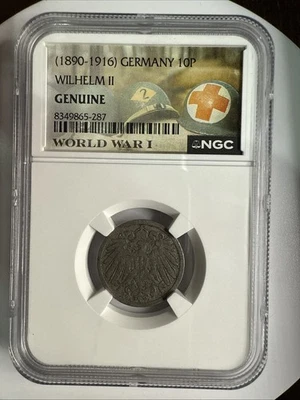 GENUINE 1890 - 1916 Germany 10 P Wilhelm II - Image 1 of 4