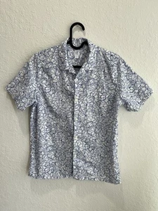 Gap Kids Boys Floral Summer Beach Print 100% Cotton Button Up Shirt Size XL (12) - Picture 1 of 6