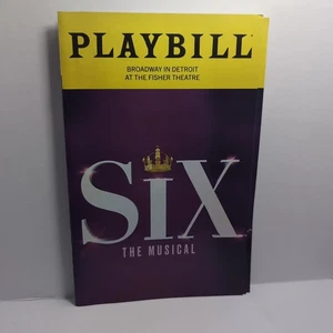 Six Playbill Fisher Theatre Detroit - Januar 2025 - Bild 1 von 1