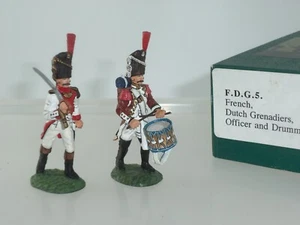 FRONTLINE FDG5 FRENCH IMPERIAL GUARD DUTCH GRENADIERS OFFICER + DRUMMER SOLDIERS - Picture 1 of 2