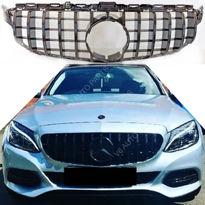 Parachoques delantero parrilla GT 2014-2018 Panamericana para Mercedes Clase C W205 - Imagen 1 de 19