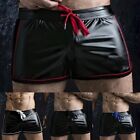 Stylish and Comfortable Leather Retro Boxer Shorts for Men Gym Sports Apparel