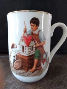 Norman Rockwell Museum Coffee Cup "A Dollhouse for Sis" - Picture 1 of 3