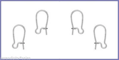 200 PLATEADOS Latón Riñón Alambres Pendientes EarWirn ~ Sin Níquel ~ Sin Plomo Foto 1 de 2