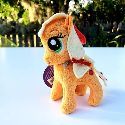 My Little Pony MLP 4.5" Applejack Mochila de Peluche Clip Juguete Coleccionable NUEVO Foto 1 de 4