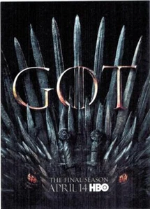 2019 HBO Game of Thrones (TV) Season 8 Trading Card Promo Version 1 - Picture 1 of 1