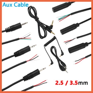 Aux Cable 2.5/3.5mm Jack Audio Cable Female Male Aux Car Stereo Lead Earphone - Photo 1/25