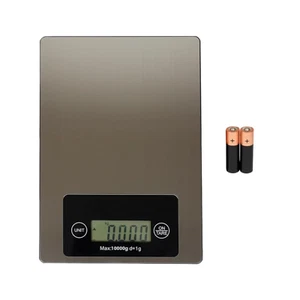 Báscula de cocina digital de acero inoxidable de 22 lb (10 Kg) de EE. UU. para Gr - Imagen 1 de 7