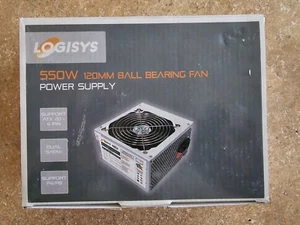 Logisys Computer Power 550 W 20+4 Pin ATX Desktop Power Supply w/ 120mm Fan - Picture 1 of 3