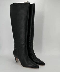 Everlane The Knee-High Banana Heel Boot in Black Leather sz 11 Women's Pull-on - Picture 1 of 8