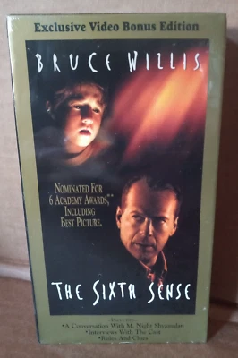 The Sixth Sense (VHS Bonus Edition) Brand New Sealed Watermark Bruce Willis — 第 1/3 张图片