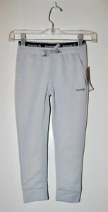 NWT Reebok Little Girls Light Heather Gray Sport Cuffed Jogging Pants sz 5 6 - Picture 1 of 9