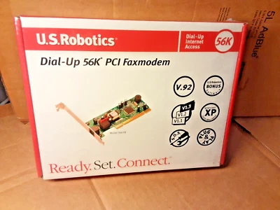 U.S ROBOTICS DIAL-UP 56K PCI  FAXMODEM, V92, V1.3, SEALED BOX - Image 1 of 4