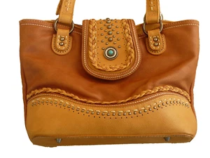 Montana West Schultertasche verdeckte Tragetasche Leder Nieten Steine - Bild 1 von 17