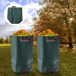 2PCS 32 Gallon Garden Waste Bags Heavy Duty Reusable Leaf Basket Bags 120L NEW - Picture 1 of 16