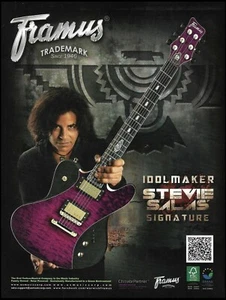 Stevie Salas Signature Framus Idolmaker guitar advertisement 2014 ad print - Picture 1 of 3
