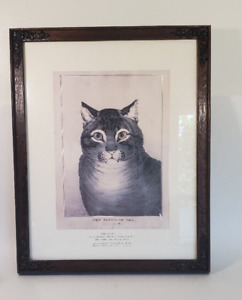 Metropolitan Museum of Art, The Favorite Cat by Nathaniel Currier Framed