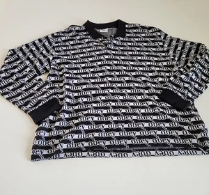 OBEY Clothing Interlock Logo AOP Jacquard Long Sleeve Polo Sweater Size XXL NEW - Picture 1 of 11