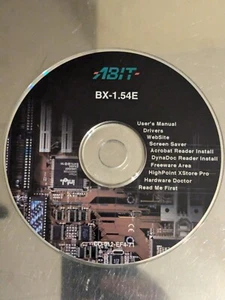 ABIT Mainboard Rev. BX-1.54E Installations CD nur Disk - Bild 1 von 2