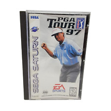 PGA Tour 97 (Sega Saturn, 1996) CIB Complete Case Flaws Tested Works