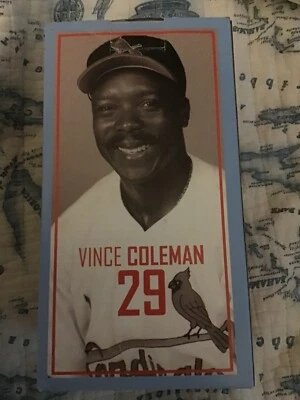 Bobblehead SGA Coca Cola Dierbergs St Louis Cardinals Vince Coleman 2010 Foto 1 de 2