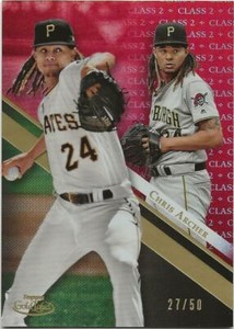 2019 Topps Gold Label CHRIS ARCHER Class 2 RED 27/50 Pirates #95