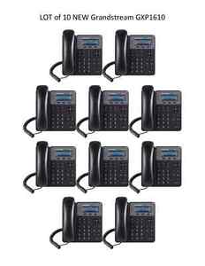LOT of  10 New Grandstream GXP1610 2-Line HD - SIP IP Phone - FREE SHIPPING