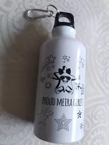 Printed Bottle Aluminium Sipper Water Bottle 600ml proud Meira Girl.  - Picture 1 of 2