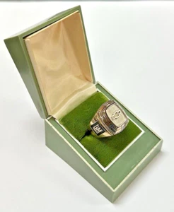 10k massiver Gelbgold Chevrolet Chevy GM schwerer Ring Größe 8,5 Gewicht 20 Gramm - Bild 1 von 9
