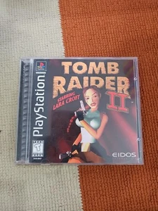 Tomb Raider 2 Sony PlayStation PS1 Black Label Komplett (H1) - Bild 1 von 5