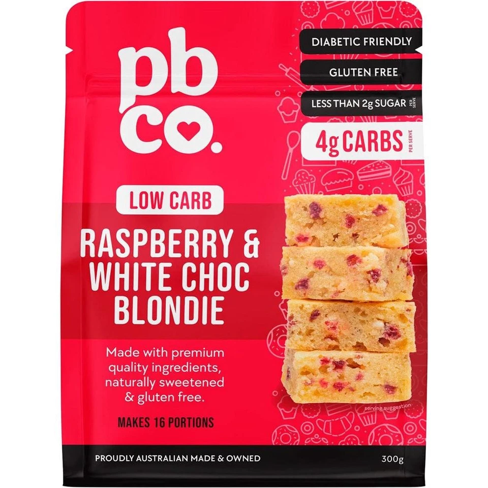 PBco Raspberry & White Choc Blondie Low Carb - Image 1 of 1