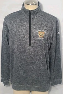 Adidas Western Michigan Broncos Basketball Team Issue Gray 1/2 Zip Large ~ Used - Picture 1 of 14