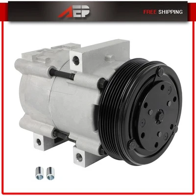 A/C Compressor w/Clutch For Ford Ranger Mazda B3000 2002 2003 2004-2007 3.0L - Image 1 of 4