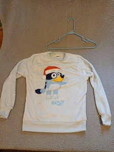 Bluey Christmas Fleece Shirt Kids Size XL - Picture 1 of 13