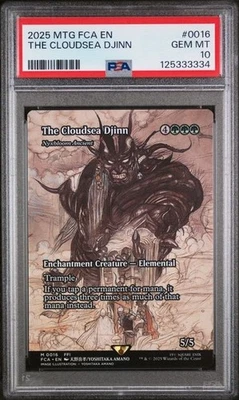 2025 MTG Final Fantasy The Cloudsea Djinn Showcase #16 PSA 10 - Image 1 of 2