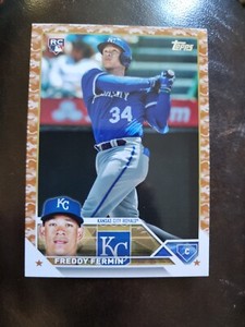 2023 Topps Update #US114 FREDDY FERMIN /25 Camo RC KC Royals SSP 
