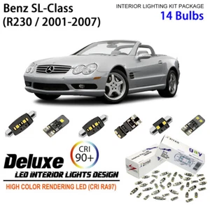 LED Interior Light Kit for Mercedes SL Class R230 2001-2007 Light Bulbs Upgrade - Picture 1 of 9