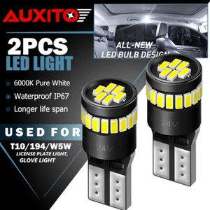 2X T10 24SMD 5050 Super White LED Light Bulbs 192 168 194 W5W 2825 158 12V USA - Imagen 1 de 9