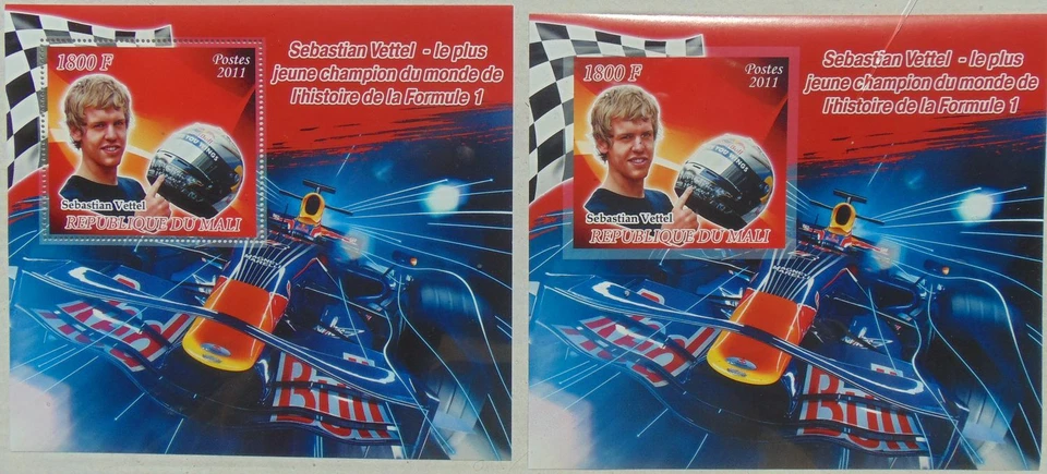 Sebastian Vettel Formula 1 One driver racing automobile Ferrari - 2 s/s #ML1191p - Image 1 of 1