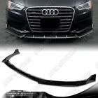 For 2014-2016 Audi A3 Painted Black Sport Front Bumper Body Splitter Spoiler Lip
