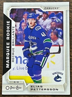 2018-19 O-Pee-Chee #611 ELIAS PETTERSSON * Vancouver Canucks * RC ROOKIE * - Image 1 of 2